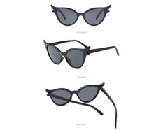 Load image into Gallery viewer, Celia Cat-eye Sunglasses in Black
