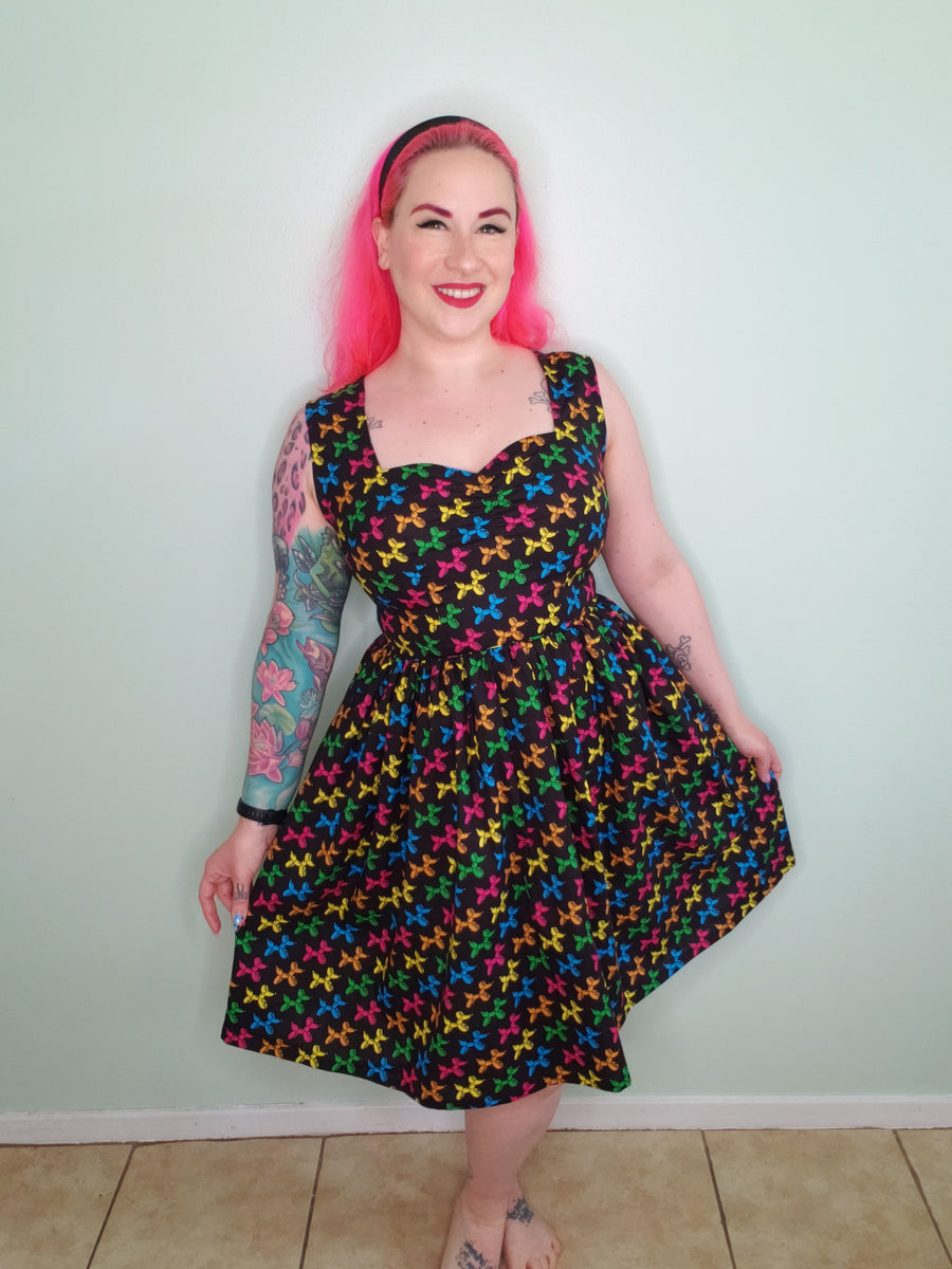 Caroline Dress in Balloon Animal – Vivacious Vixen Apparel