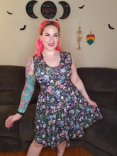 Load image into Gallery viewer, Skye Dress in Black Pastel Floral
