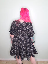 Load image into Gallery viewer, Endora Dress in Rose Spiderweb Print
