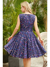 Load image into Gallery viewer, Ruby Dress in Cosmic Nature Print
