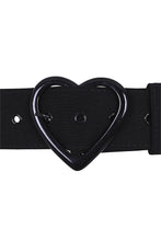 Load image into Gallery viewer, Adore Heart Belt Black
