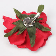 Load image into Gallery viewer, Black Rose Hair Flower - Vivacious Vixen Apparel
