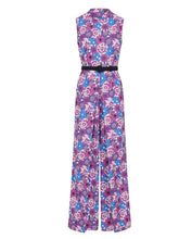Load image into Gallery viewer, Maggie Violet Flower Power Jumpsuit
