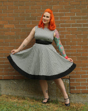 Load image into Gallery viewer, Audrey Dress in Harlequin Print - Vivacious Vixen Apparel
