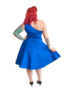 Adrianna Dress in Blue - Vivacious Vixen Apparel