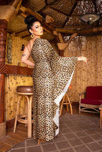 Load image into Gallery viewer, Curacao Caftan Dress in Leopard Jersey

