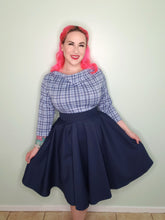Load image into Gallery viewer, Pinup Pretty Circle Skirt in Navy
