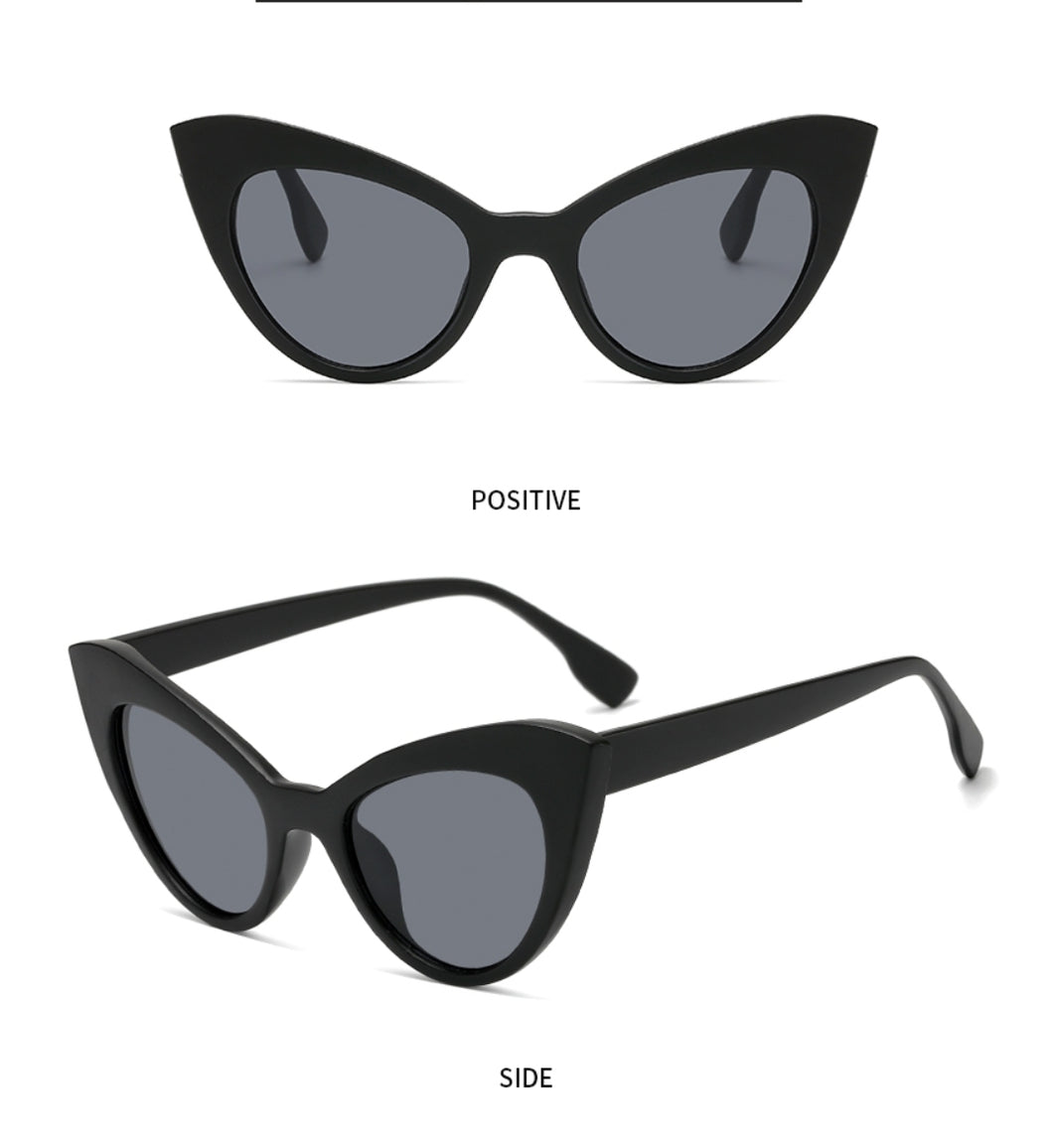 Frannie Cat-eye Sunglasses in Black