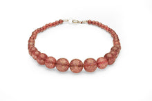 Load image into Gallery viewer, Peachy Glitter Bead Necklace

