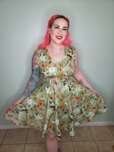 Load image into Gallery viewer, Tiffany Dress in Mint Butterfly
