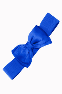 Royal Blue Bow Belt - Vivacious Vixen Apparel