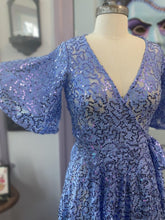 Load image into Gallery viewer, Ice Dancer Aurora Periwinkle Sequin Dress
