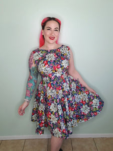 Audrey Dress in Holiday Floral