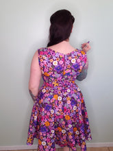 Load image into Gallery viewer, Audrey Dress in Purple Morning Blooms

