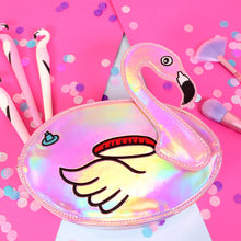 Load image into Gallery viewer, Fun Flamingo Floaty Party Handbag
