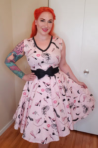Boudoir Dress in Pink - Vivacious Vixen Apparel