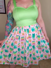 Load image into Gallery viewer, Cactus Rainbow Cat Dress
