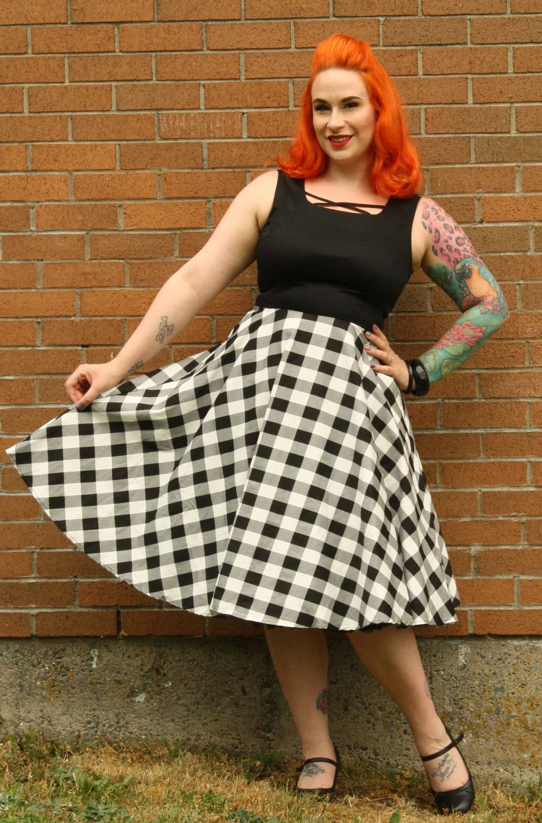 Dee Dee Dress In Checker Print - Vivacious Vixen Apparel