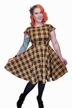 Load image into Gallery viewer, Gina Dress in Yellow Plaid - Vivacious Vixen Apparel
