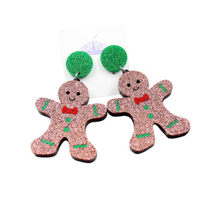 Gingerbread Person Earrings