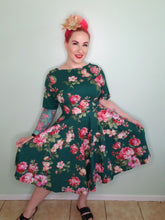 Load image into Gallery viewer, Ada Dress in Green Floral
