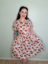 Load image into Gallery viewer, Gretta Dress in Cream Secret Garden
