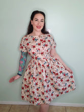 Load image into Gallery viewer, Gretta Dress in Cream Secret Garden

