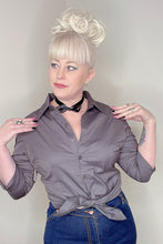 Load image into Gallery viewer, The Quintessential Blouse in Charcoal
