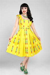 Jill Rainbow Dot Dress