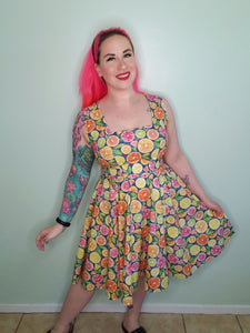 Josie Dress in Citrus Print