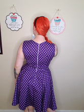 Load image into Gallery viewer, Catherine Dress in Purple Dot
