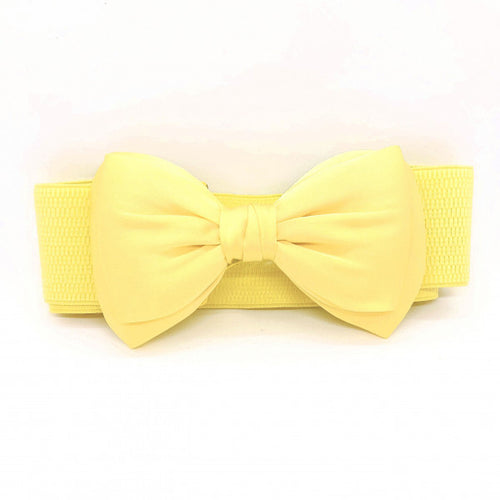Yellow Bow Belt - Vivacious Vixen Apparel